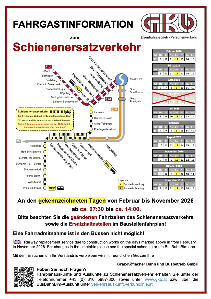 Sonderfahrplan