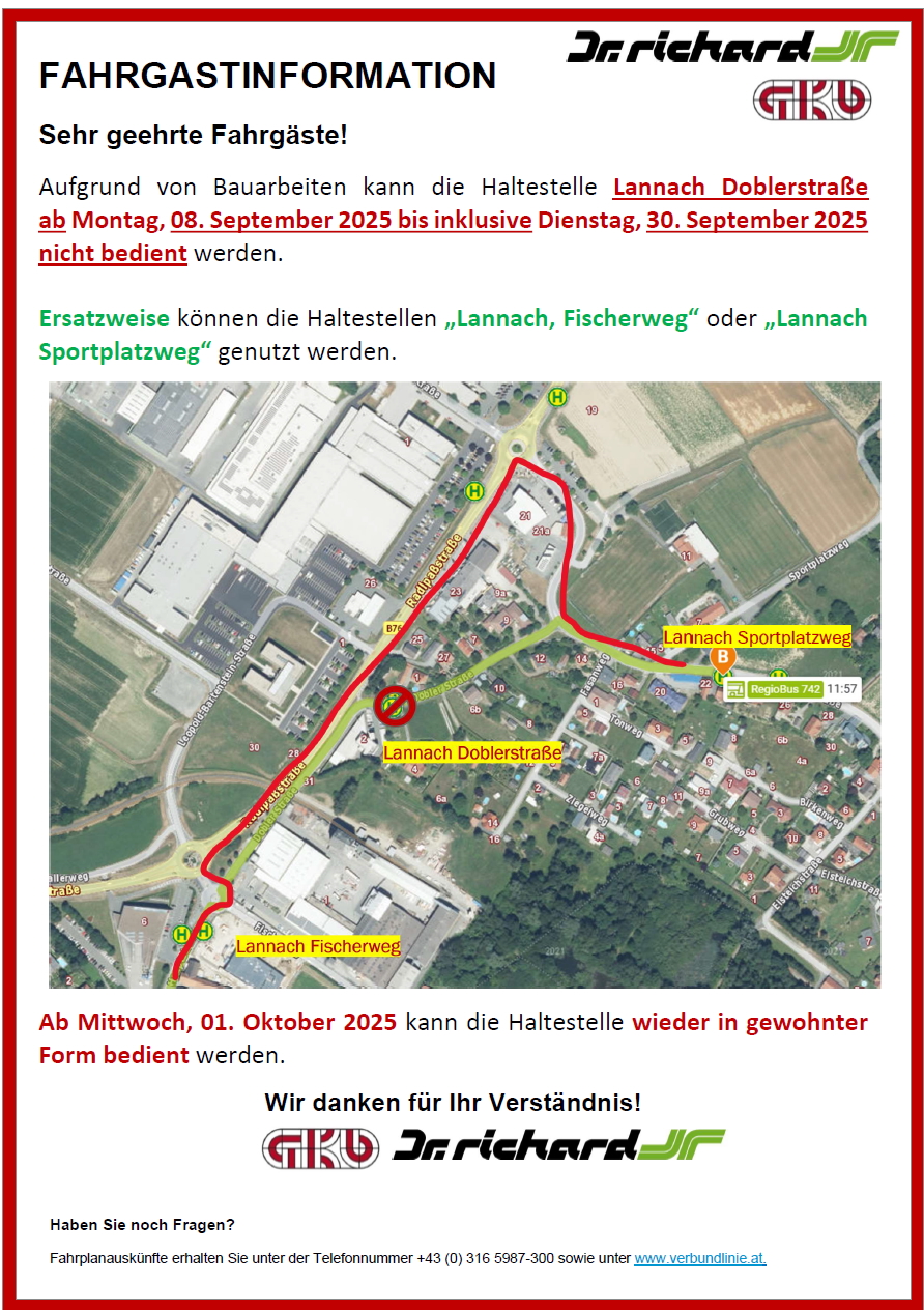 Sonderfahrplan