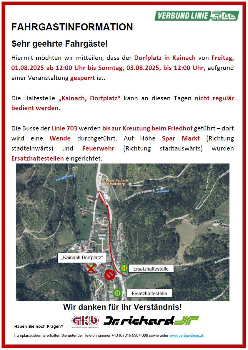 Sonderfahrplan