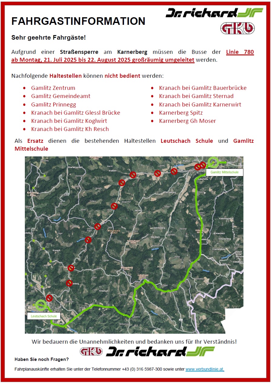 Sonderfahrplan