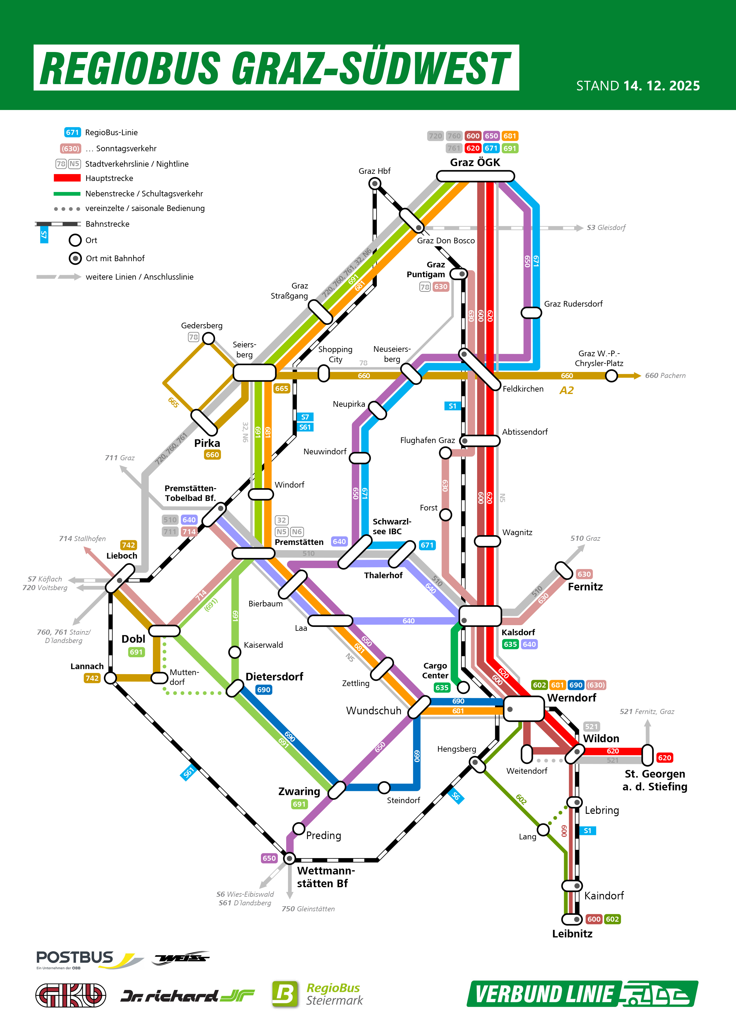 Liniennetz Voitsberg