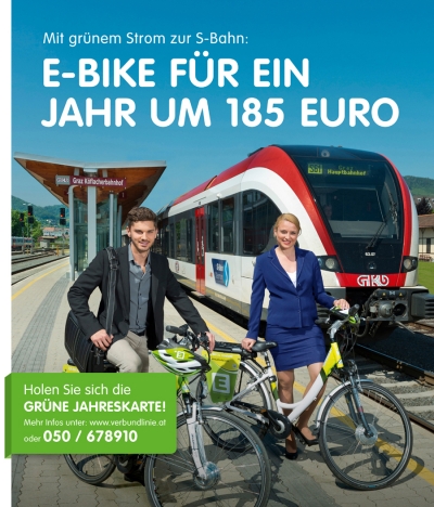 E-Bikes ergänzen Bahn und Bus