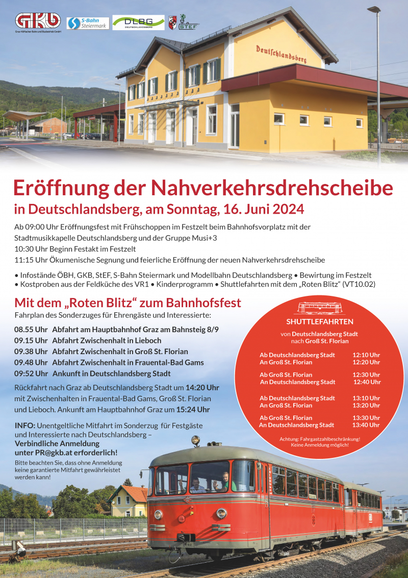 Eröffnung der Nahverkehrsdrehscheibe in Deutschlandsberg