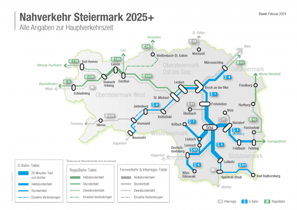Neuer Verkehrsdienstevertrag auf Schiene: Mehr Verkehrsverbindungen für die Weststeiermark
