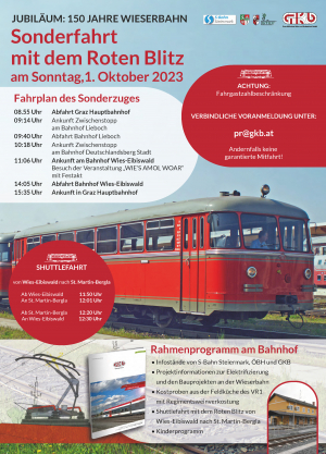 JUBILÄUM: 150 JAHRE WIESERBAHN