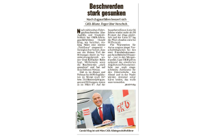 Beschwerden stark gesunken